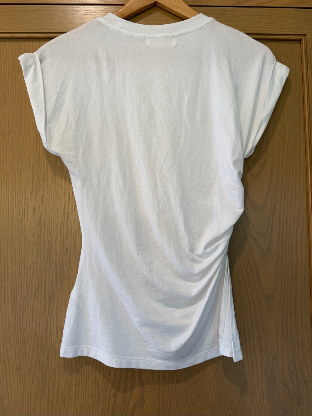 Nation Sadee Crewneck White Ruched Side Short Sleeve Tee / Xsmall — image 8 of 8